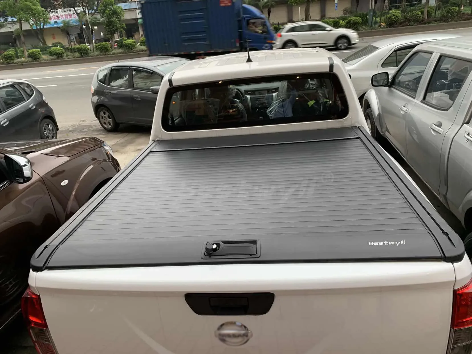 Adjustable Lid Manual Pickup Tonneau Truck Bed Cover For Nissan Navara Np300 Double Cab(Thailand Version) 2015-2020 Y08