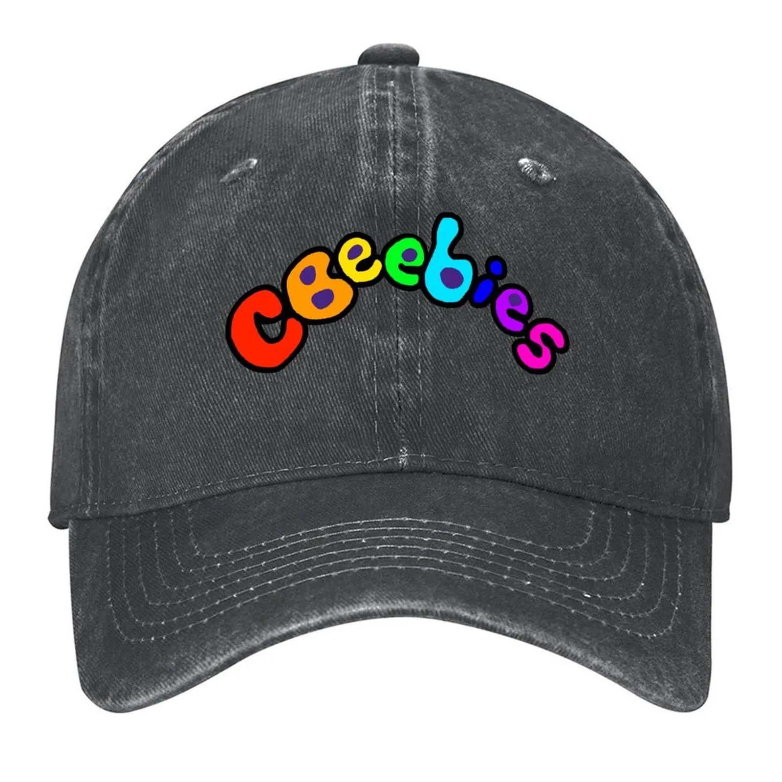 

CBeebies logo rainbow Baseball Cap Hat Baseball Cap golf hat genuine summer hat Gentleman Hats Woman Men's