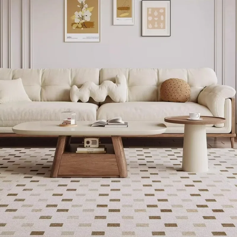 Medieval style coffee table, living room household small apartment coffee table