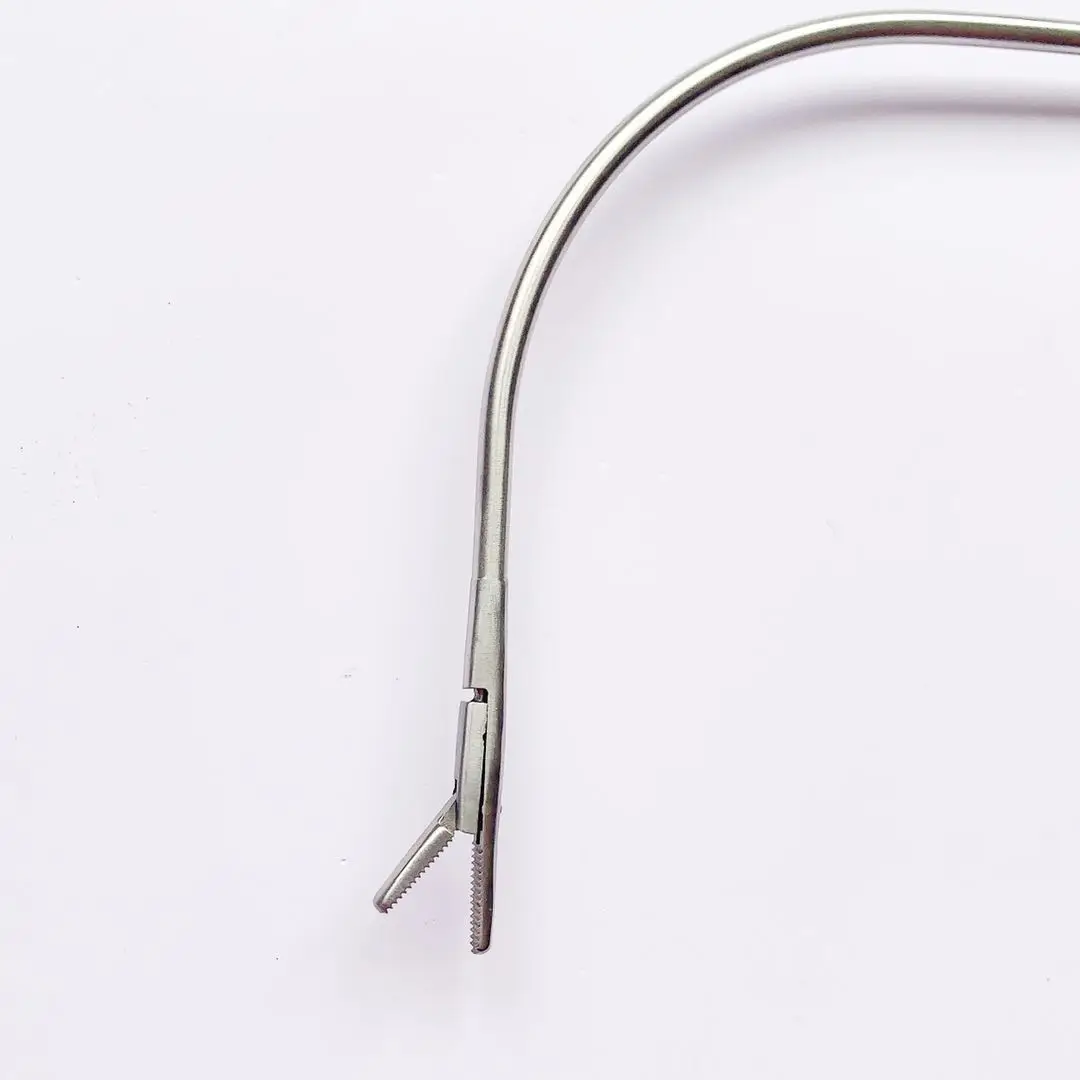 Nanyu pinça laríngea para captura de osso de peixe instrumentos otorrinolaringológicos instrumentos laríngeas