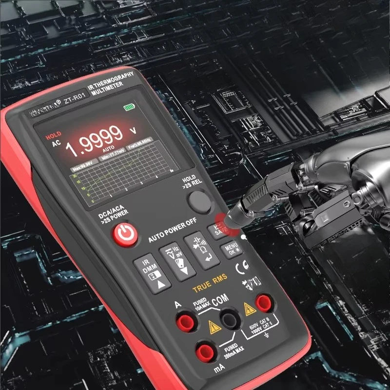 

ZT-R01 Portable high definition infrared camera, digital multimeter 2 in 1 button, electrical multimeter