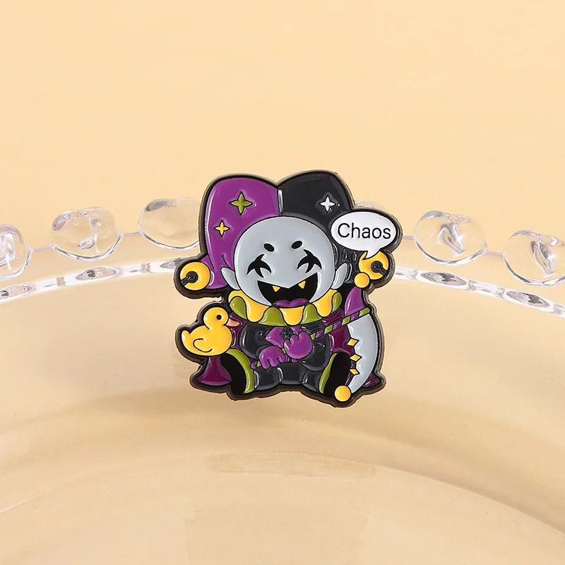 شخصية بروش الكرتون لطيف مهرج شارة معدنية هدية صغيرة بالجملة قبعة دبابيس لحقائب الظهر دبابيس الزخرفية على ظهره دبوس #3