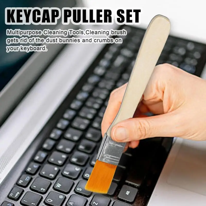 Keycap Puller For Mechanical Extractor Of Keycap With 2PCS Cleaning Brush Electronic Devices Fixing Kit Computer Repair Supplies