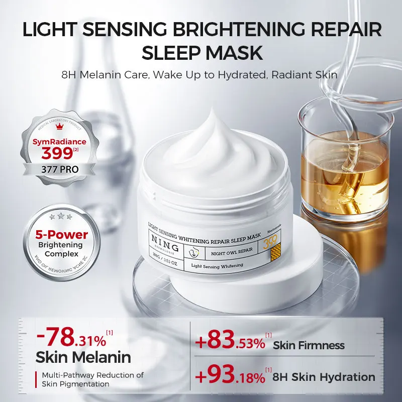 Brightening & Repair Sleeping Mask|SymRadiance™399, B-CIRCADIN™, Niacinamide & 1% Anfuin for White Skin, Radiance & Moisturizing