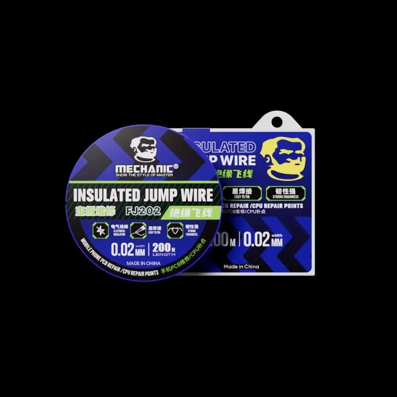 MECHANIC FX105 Ultradünner blanker Kupferdraht 0,005 mm Jumper-Draht für BGA-CPU-Motherboard-Reparatur, Reparaturwerkzeuge mit hoher Leitfähigkeit – Detail 8