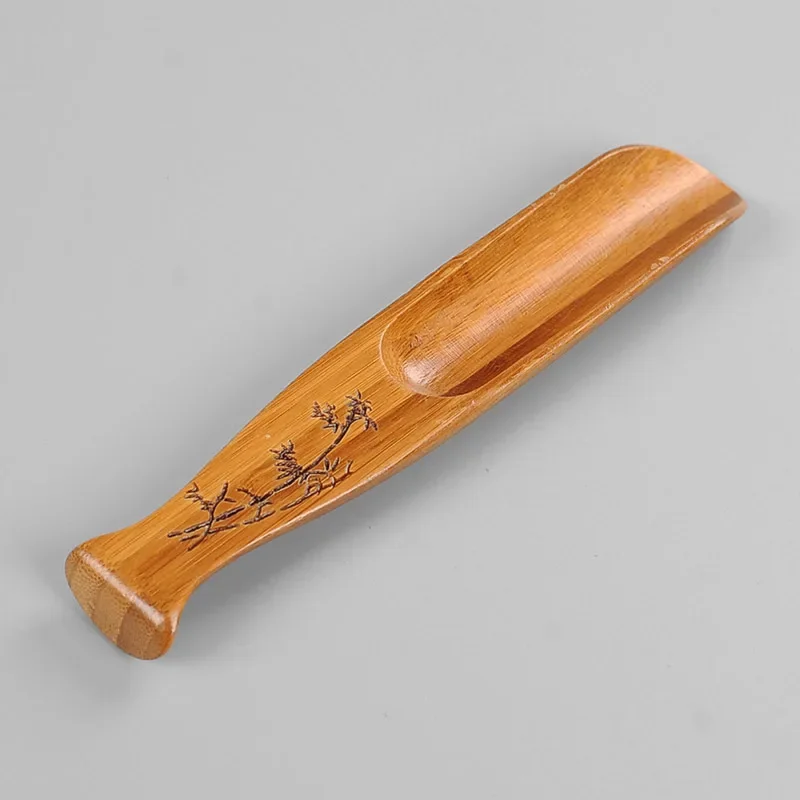 Bamboo Fish-Shaped Tea Spoon Bamboo Tea Shovel Kung Fu Tea Utensils Scoop Spice Bamboo Spoon