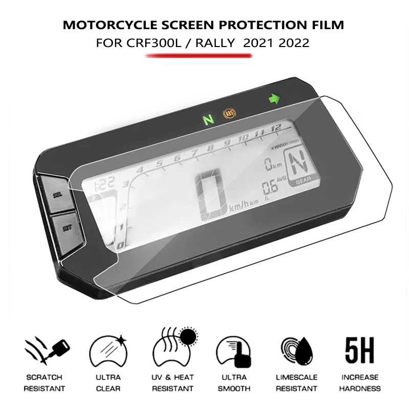 For Honda CRF300L CRF 300L Rally MSX125 MSX 125 2021 2022 Motorcycle Scratch Cluster Screen Dashboard Protection Instrument Film