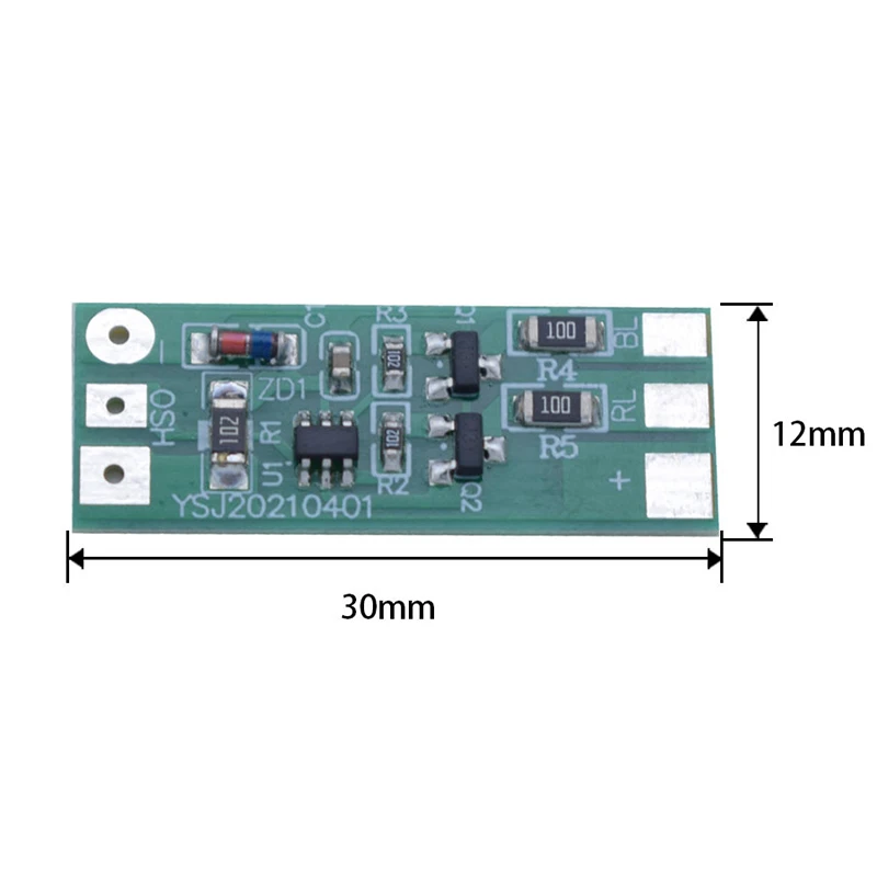 3-12V blinkendes LED-Licht modul rot blau zweifarbiges Paar blinkt geeignet für Automodell Fahrrad Elektro fahrzeug Sicherheits licht