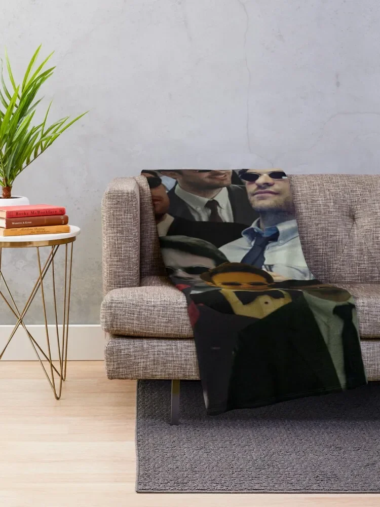 matt murdock-devil dare photo collage Throw Blanket christmas decoration Bed linens Blankets