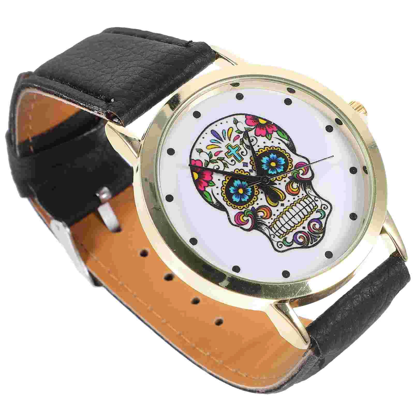 Beautiful Watch Strap Watch Fashion Female Birthday Gift Punk Strap Watch Skull Strap Watch