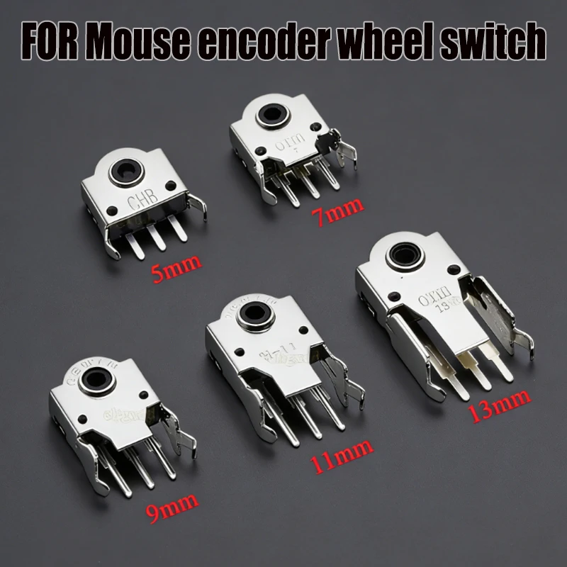 

10Pcs 5MM 7MM 9MM 11MM 13MM Mouse Encoder 11mm Wheel Decoder Mouse Switch Connector H-5MM H-7 H-9 H-11 H-13 MM Repair Roller Hot