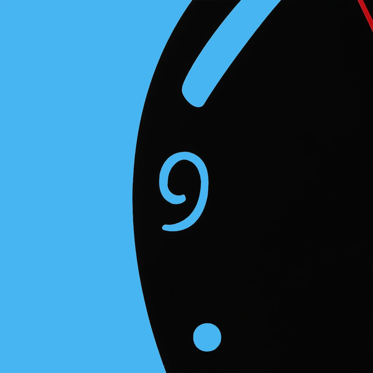 

Frameless Mirror Wall Clock Adhesive Lightweight Balloon Shape Sticker Clock for Home Office Decor Artistic Time Display