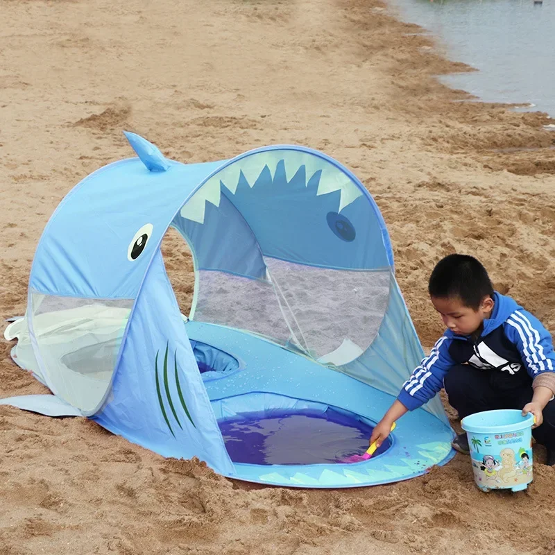 TML-Indoor Animal Shark Tent para crianças, sala de jogos, ao ar livre, praia, jogar água Tent, crianças brincam de casa, Princess Castle