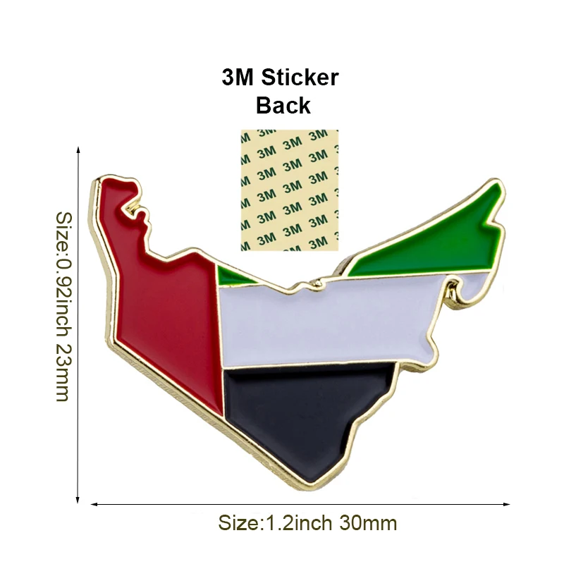 U.A.E Mobile Phone 3M Sticker Badge Metal Pin Broooches Pins