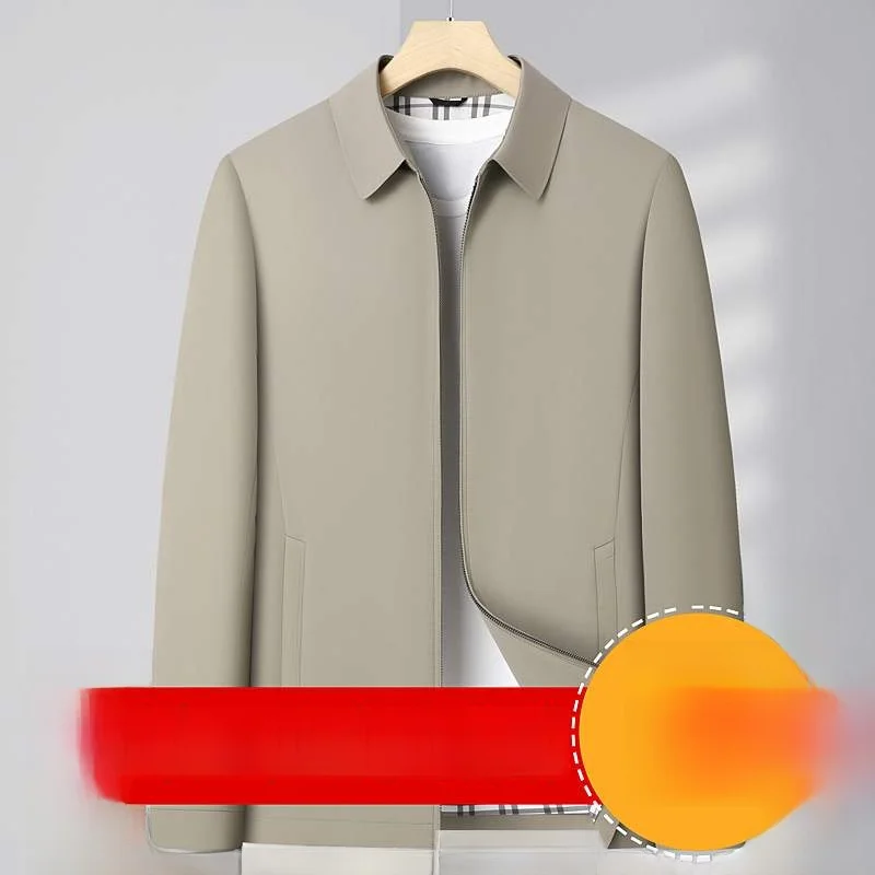 

Men's Faionable Busin Casual Jaet Spring Autumn New Sle Thin Outerwear for Office Wear