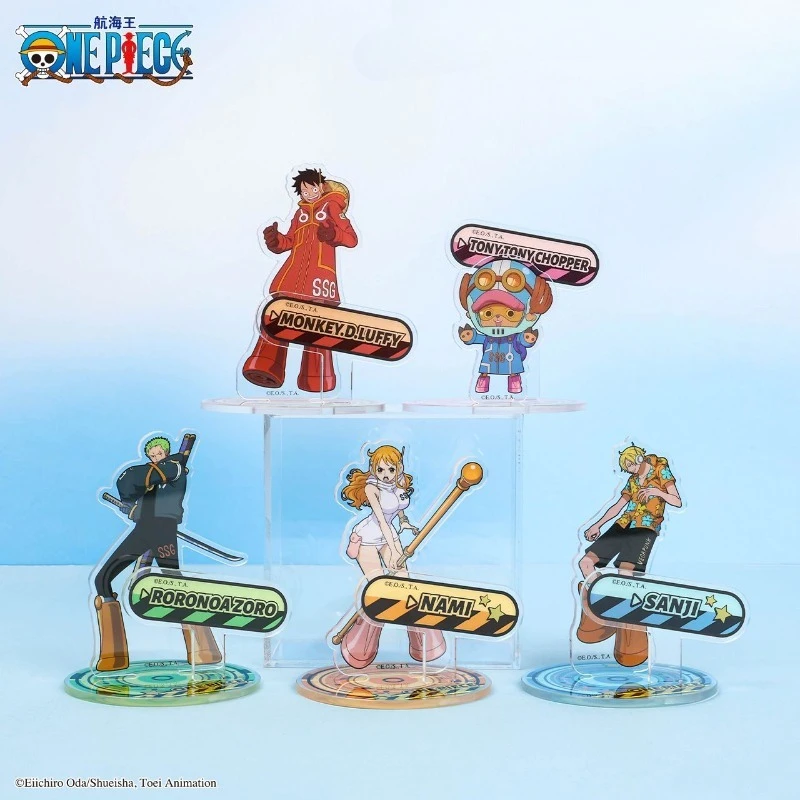 One Piece Luffy Roronoa Zoro Chopper Sanji Nami Niedliche Kreative Acryl-Marken-Persönlichkeits-Cartoon-Animation-Peripherie-Ornamente – Detail 3