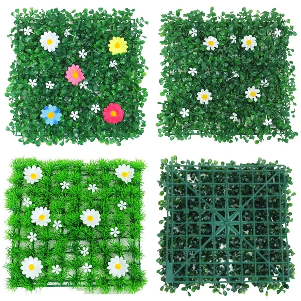 

DIY Artificial Plant Wall Panel Durable Lifelike Simulation Flower Plant Sheet 25*25cm Eternal Life