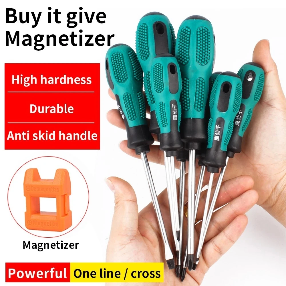 

LUXIANZI Screwdriver Set Cross-Shaped Magnetic Bit Kit Multifunction Precision Mobile Phone Repair Device Hand Tool Screw Driver