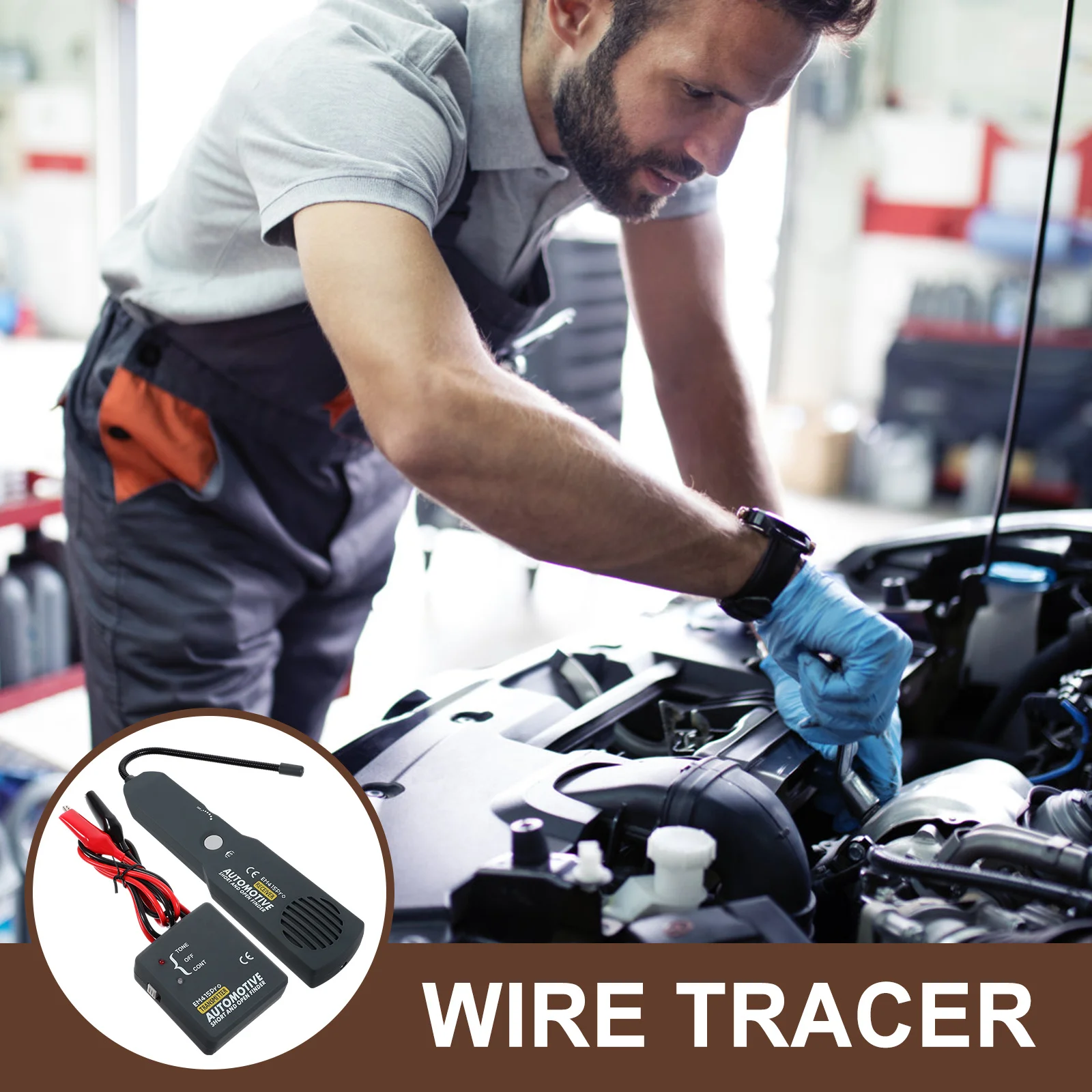 

1Set Wire Tracer Short Circuit Tester Professional Automotive Short Finder Electrical Circuit Breaker Finder Wire Tracer