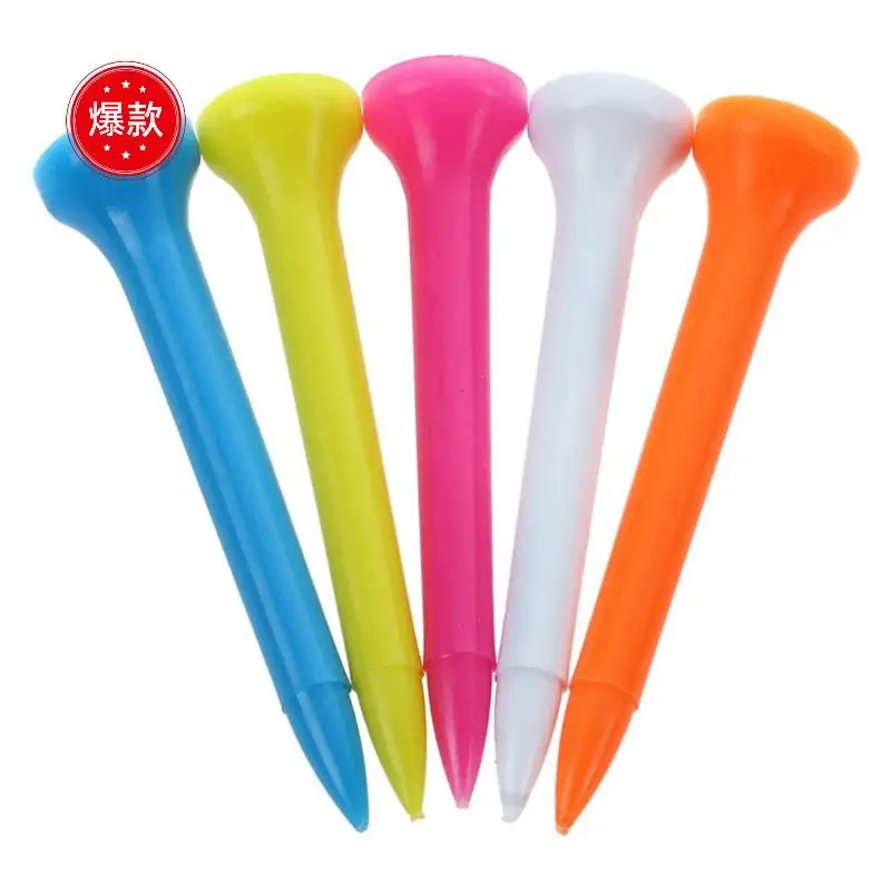

500 Pcs Golf Tees 54 Mm Plastic Mixed Color