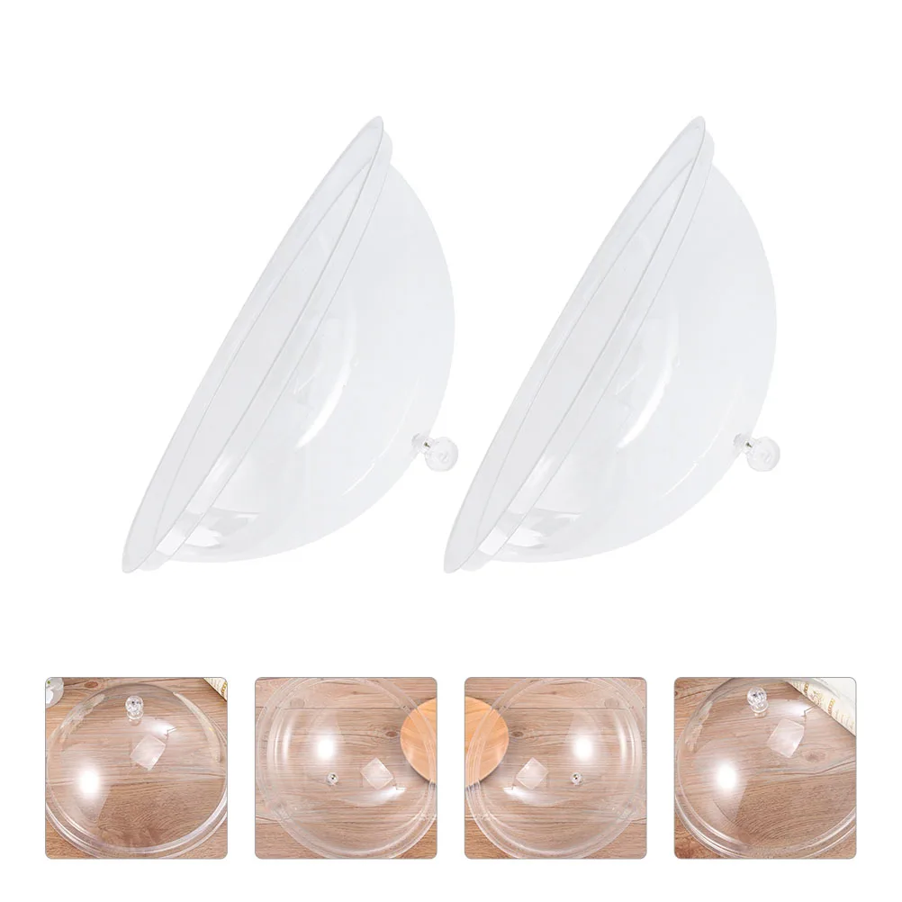 

2 шт. акриловая крышка для еды, многоразовая кухонная свежая крышка для палатки, устойчивая к ржавчине, домашний ресторан, барбекю, пикник, кемпинг