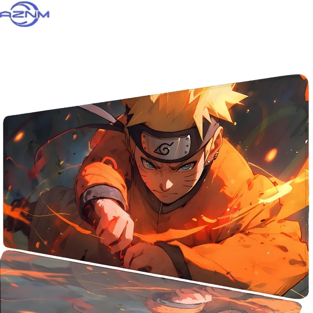 Anime Naruto Uzumaki Mouse Pad, Rubber Non Slip Gaming Desk Mat, Multiple Optional Dynamic Battle Character Art Mouse Pad for De