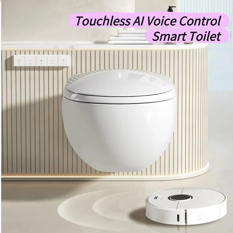 نظام مرحاض AI تجاري، عملية اتصال صفرية، تصميم متين مقاوم للماء للاستخدام في المطارات/الفنادق #2
