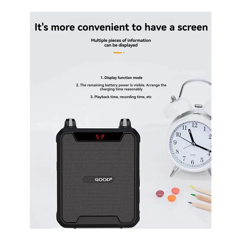 

-A95Z 30W Portable IPX6 Waterproof Voice Amplifier With Wireless Microphone Bluetooth Speaker For Teachers Tour Guide
