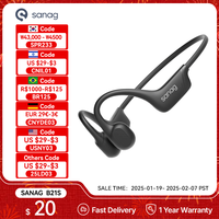 Sanag B21S True Bone Conduction Bluetooth 5.4 Earphone AAC HiFi Powerful Bass Headphones Sport Earbuds Running Wireless Headset