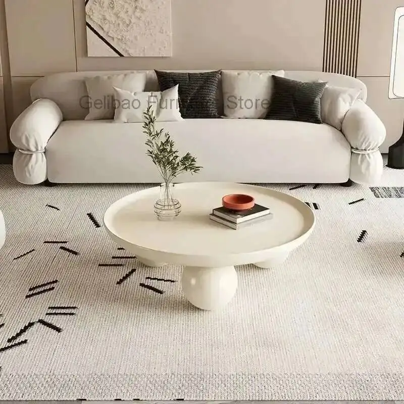 طاولة غرفة نوم القهوة الشمال مزيج ضوء بسيط فاخر المنزلية كريم جديد جولة غرفة المعيشة شقة صغيرة حديثة
