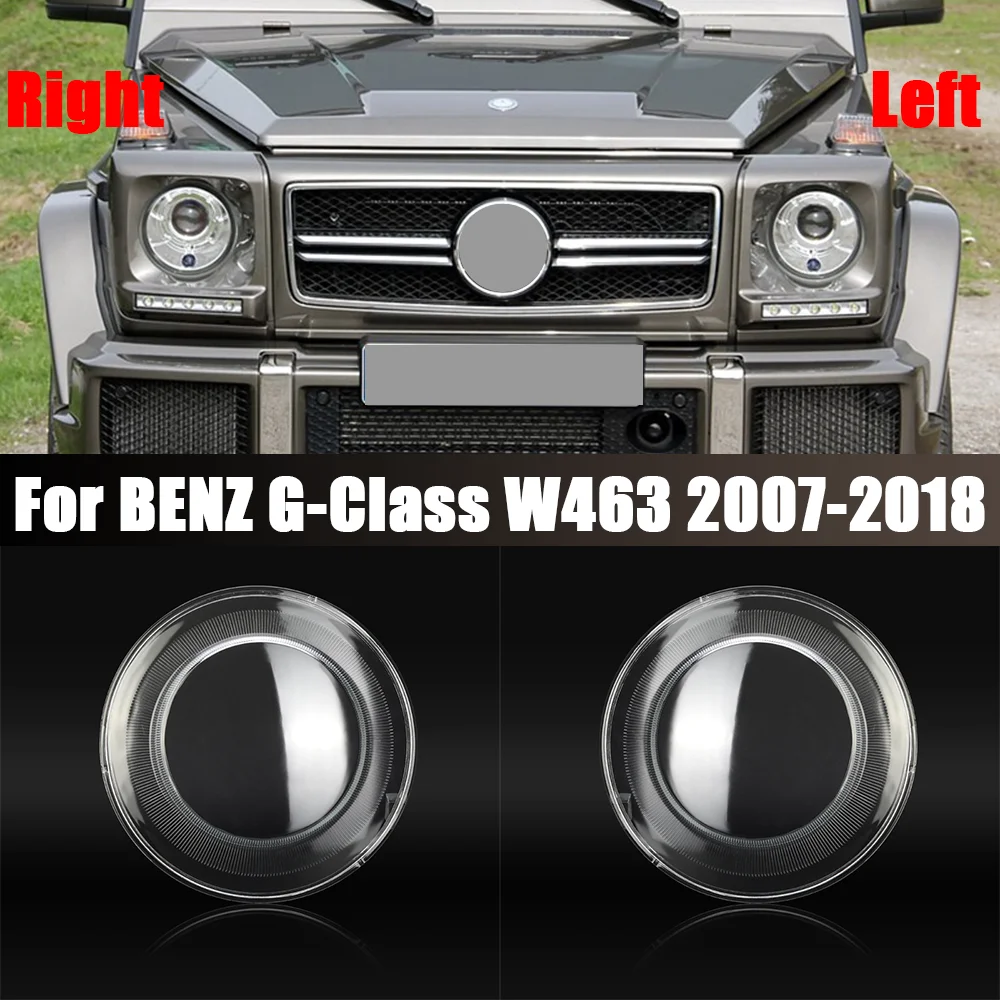 

For Mercedes BENZ G-Class W463 G350 G500 G550 G63 2007-2018 Headlight Shell Transparent Lampshade Cover Headlamp Glass