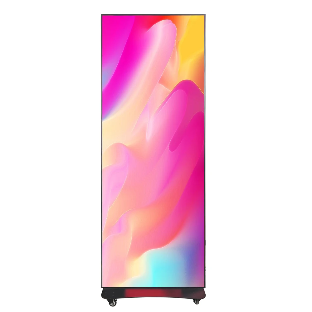Various Sized Moveable Indoor P1.53 P1.8 P2 P2.5 Digital LED Advertising Stand Indoor Advertising LED Display Poster Screen