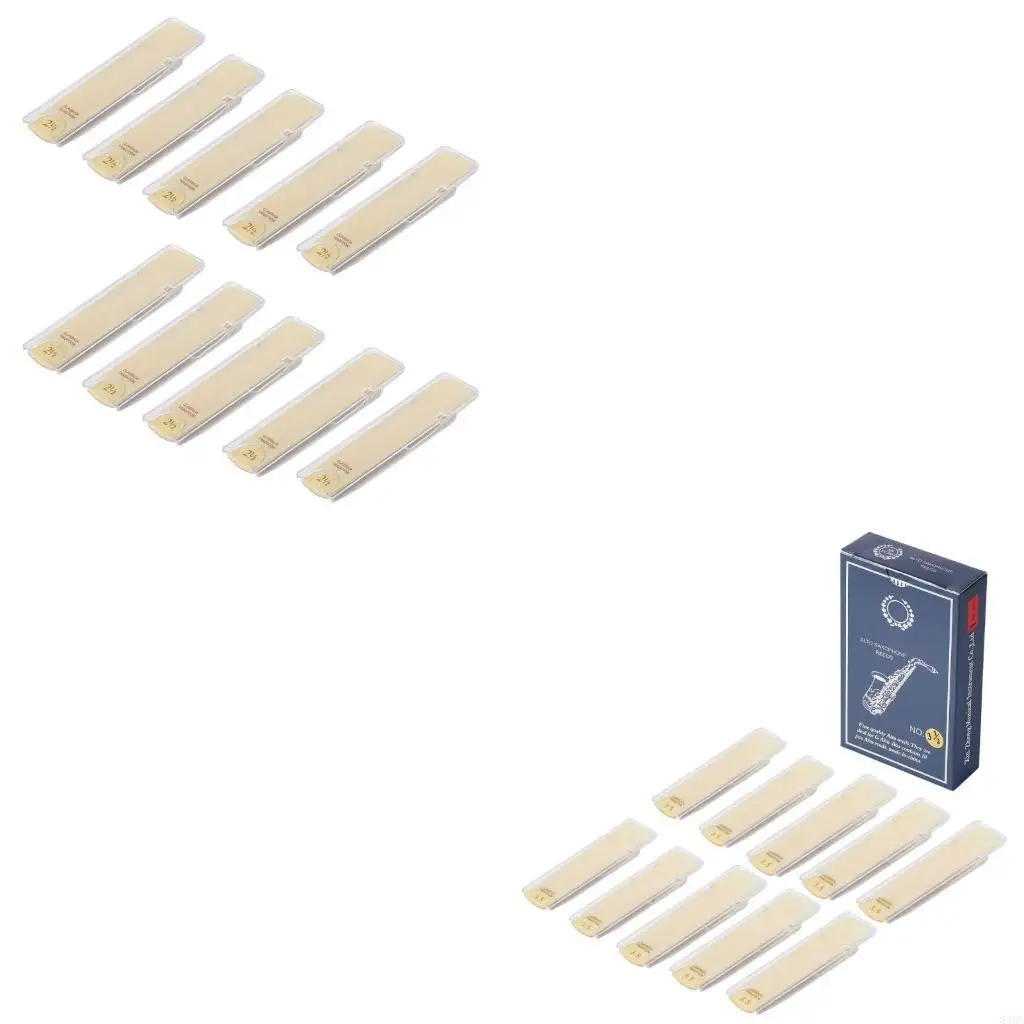 10 Pack Eb Alto Sax Saxophone Reeds Strength 2.5 Instrument Accessories Good Quality Reed With A Box Excellent Sound