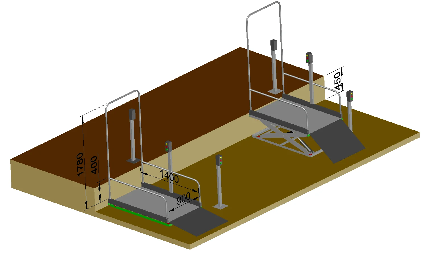 Access to Buildings Wheelchair Lift Elevator Disabled Wheelchair Lift