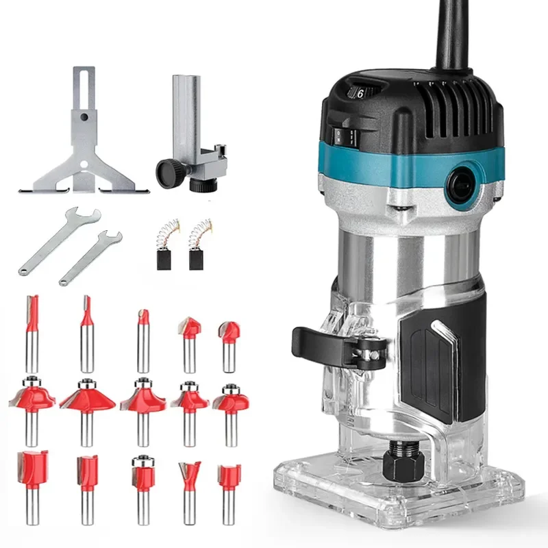 for Woodworking Trimming Slotting Engraving Machine Bakelite Milling Aluminum Body Router Tool for Wood Slotting and Carving