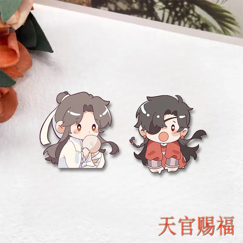 Anime Heaven Official’s Blessing Hua Cheng Xie Lian Key Chain Cover Hang Brooch Pin Cosplay Badge Jewelry Clothes Backpack Gift