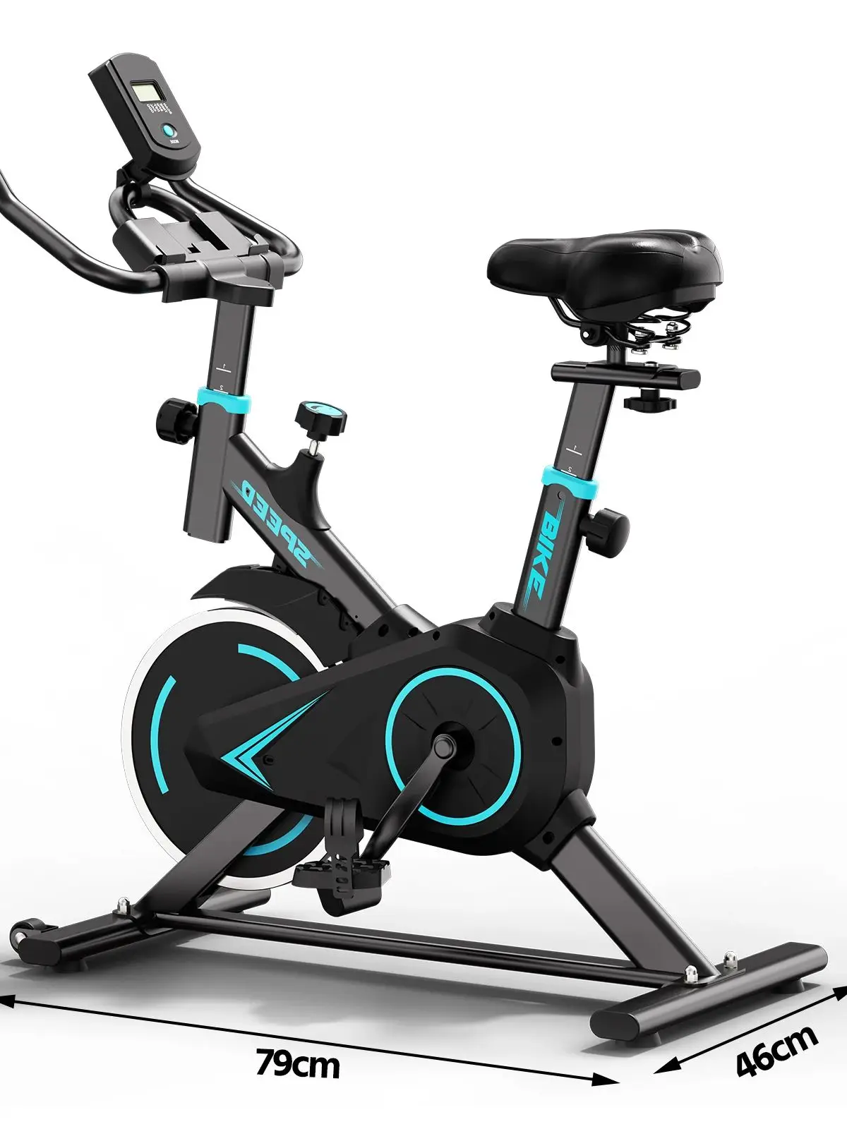 AliExpress NONE Upright Spin Exercise Bike, Silent Air Bike Home Gym Fitness Trainer, Zwift APP Connected, Stepless Resistance Adjustment, Easy