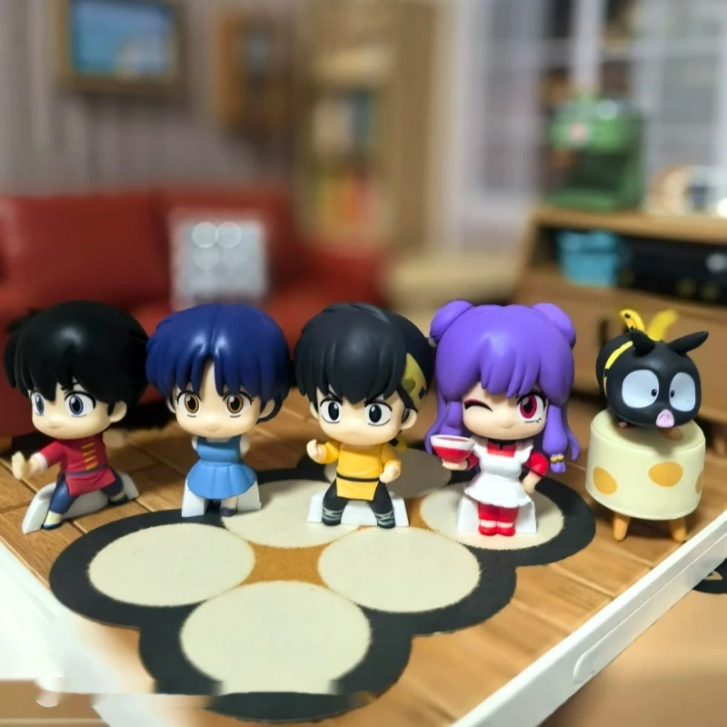 Bandai Genuine New Ranma Nibun-no-Ichi Gashapon Toys Standing Posture Styling Series Shampoo Anime Figure Model Decoration Gifts
