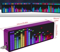 LED pickup ambient light electronic clock Voice controlled spectrum level indicator Colorful RGB Music Spectrum Display