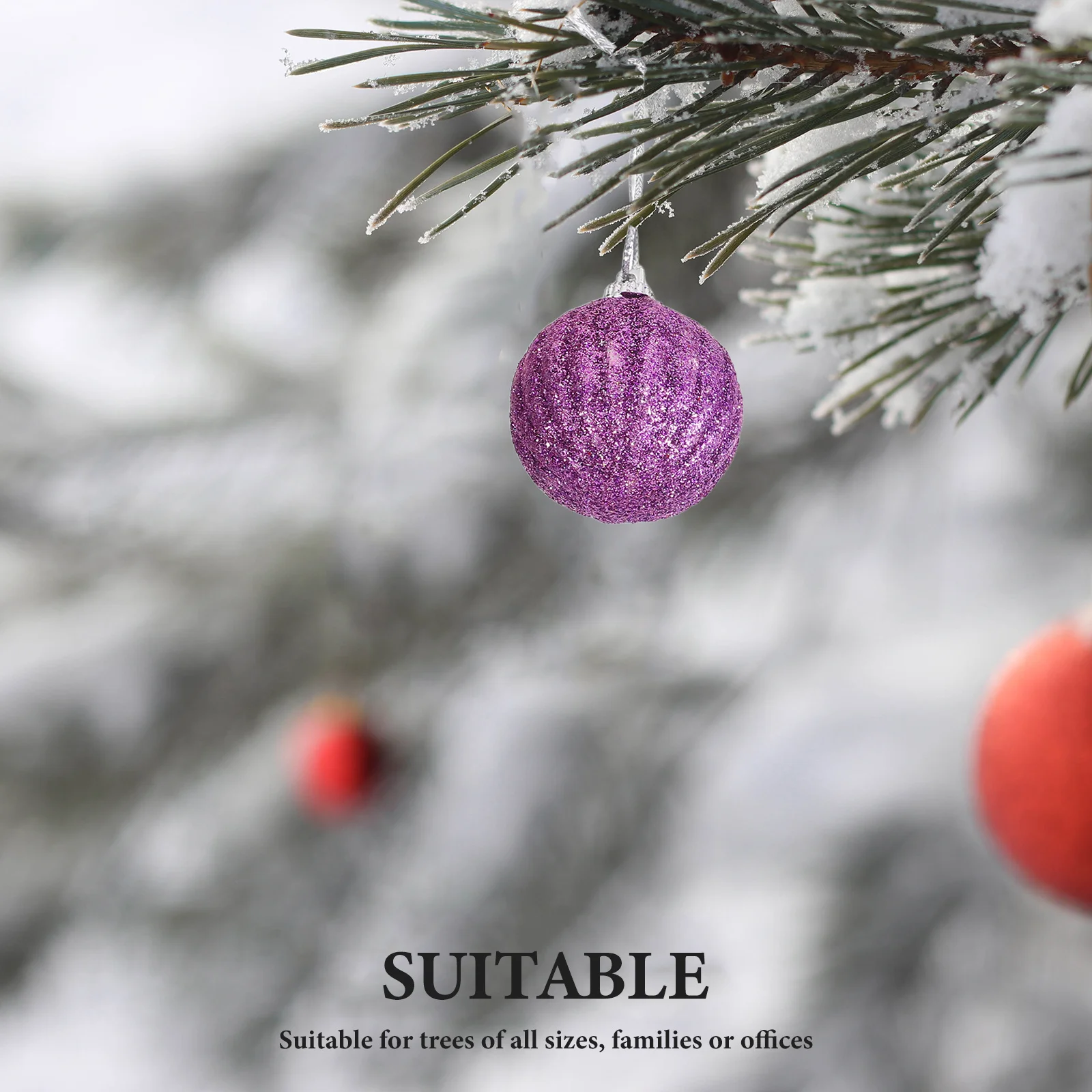 

40 PCS Christmas Decorations Pinecone Shaped Ornaments Festive Bauble Balls Plastic Tree