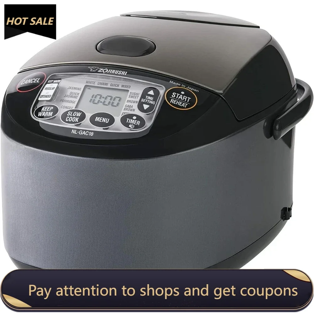 10 Cup (Uncooked) Umami Micom Rice Cooker and Warmer (Metallic Black)