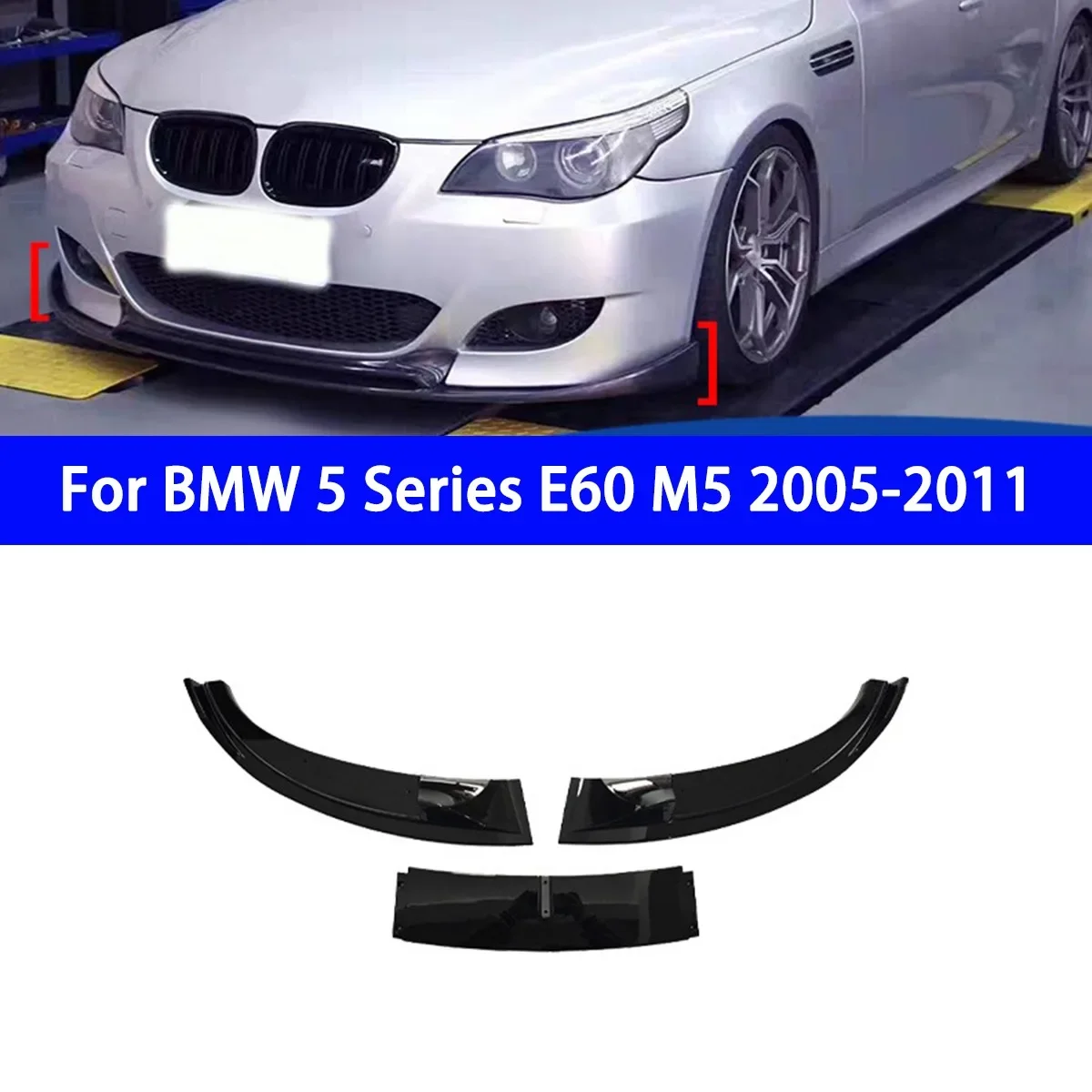 

Suitable for BMW 5 Series E60 M5 2005-2011 Front Shovel 3-section