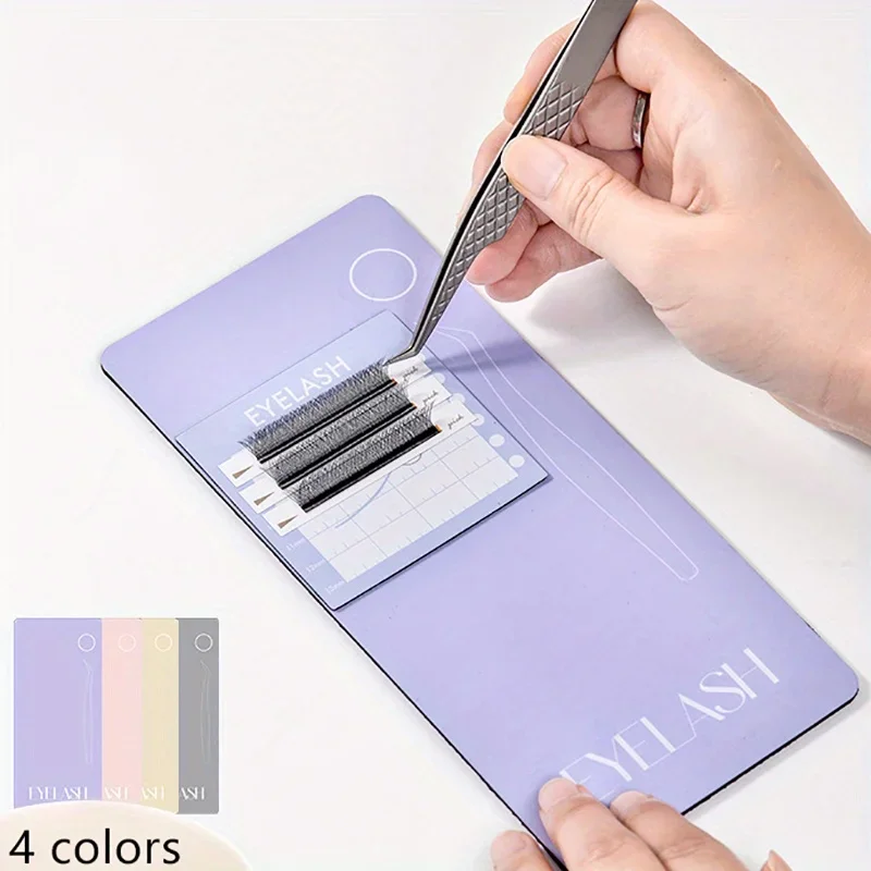 Women Magnetic False Eyelash Tweezers Holder Soft Anti Fall Board False Lash Display Pallet Specialized For Eyelash Grafting
