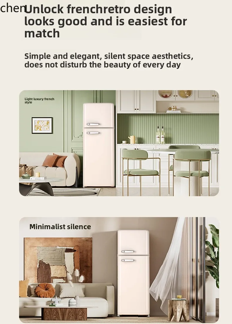 Frigorifero HXL domestico mini piccolo frigorifero doppia porta ufficio risparmio energetico basso a risparmio energetico