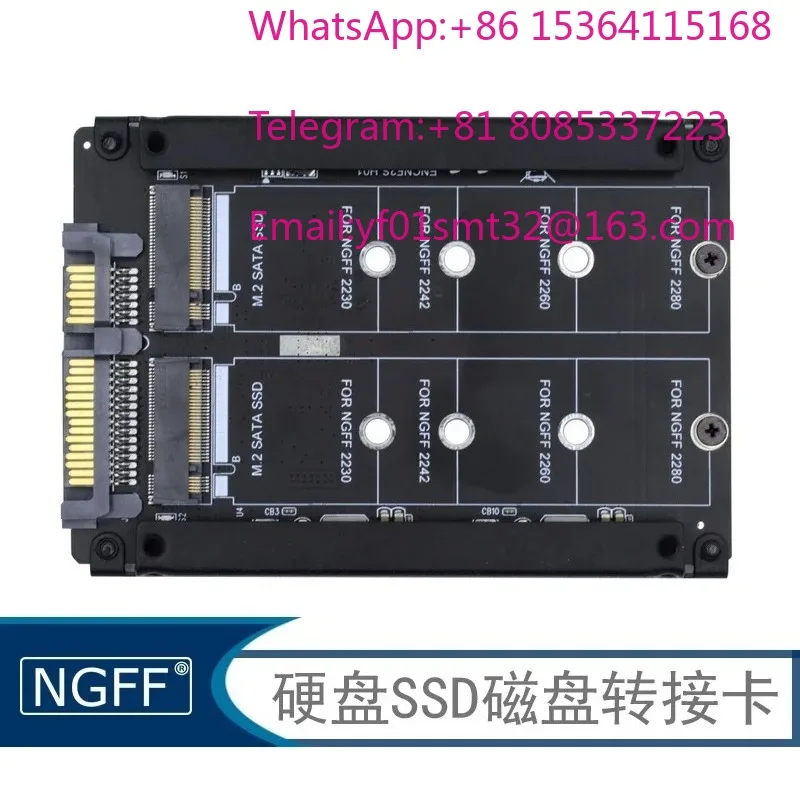 Dual NGFF to SATA3.0 with usb3.0 Dual interface hard disk box adapter card Dual MSATA to SATA