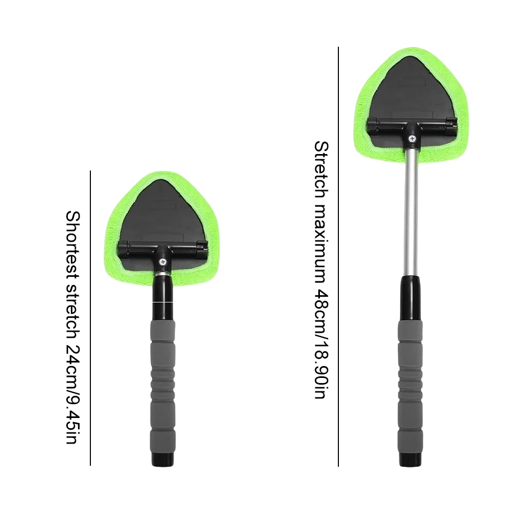 

Windshield Washer Brush with 2 Microfiber Pads Car Window Cleaning Tool Windshield Wiper Cleaner Auto Truck Glass Accessories