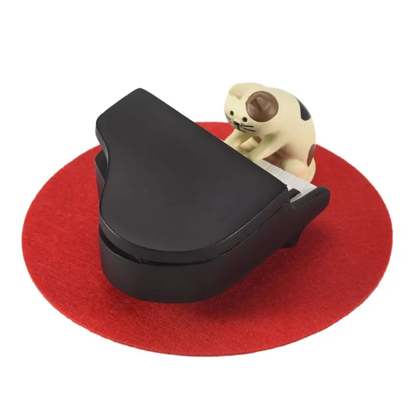 

BAAU Cute Piano Cats Figurines Tiny Cats Statue Little Sculpture Of Adorable Cats Resin For Desk Decor In Bedroom Or Garden