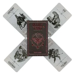 Cartas De Tarô Oculto Um 78 Deck Oracle Inglês Visions Edição Adivinhação Borad Jogando Jogos