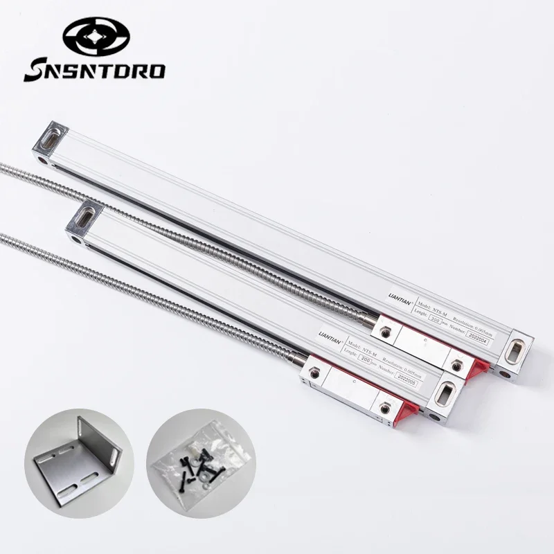 0.005mm Slim Linear DRO Glass Scale TTL 5VDC 450mm-1000mm Grating Ruler Sensor Przemieszczenie dla frezarki tokarskiej