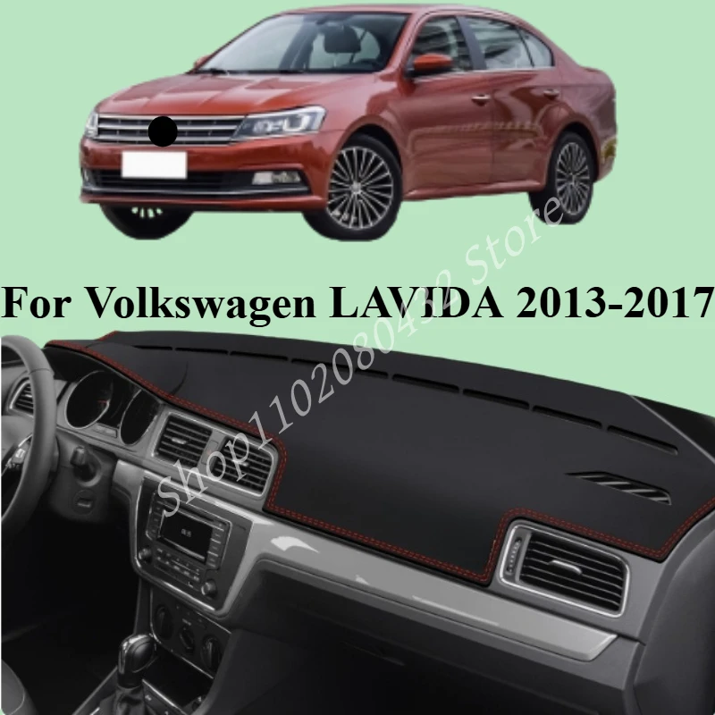 

LHD Dashmat Dashboard Cover Pad Dash Mat Противоскользящий ковер Аксессуары для Volkswagen LAVIDA 2013-2017